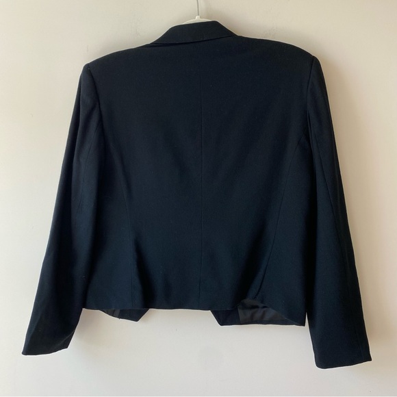 VTG Christian Dior Separates Wool Blazer and Skirt Suit Set Black Size 12 - Picture 10 of 16